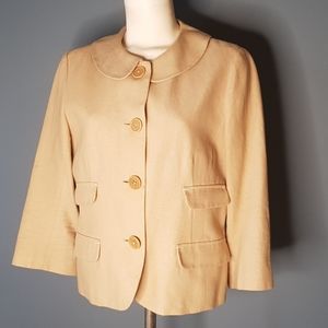 Max Studio Round Collar Blazer